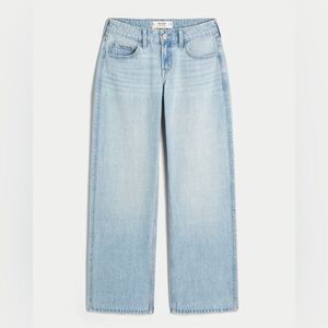 Hollister Low-Rise Light Wash Lightweight Baggy Jeans